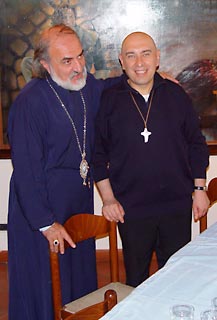 Roberto Casarin con l'Arcivescovo Mons. Isidore Battikha
