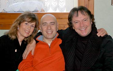 Swami Roberto con Red e Bea Canzian
