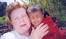 Elide Casarin, mamma di Swami Roberto, in missione in India