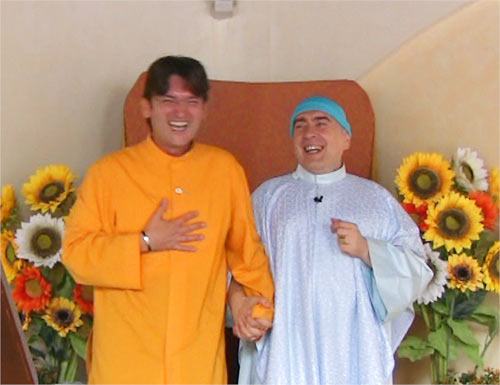 Ramia Roberto Conte con Swami