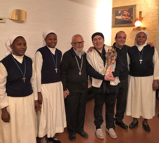 Swami Roberto con Padre Fulgenzio